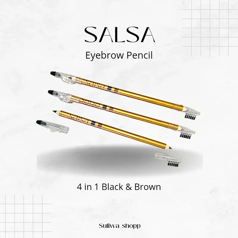Pensil Alis SALSA Waterproof, Isi 2 Warna - Model Eyebrow - Pencil 1
