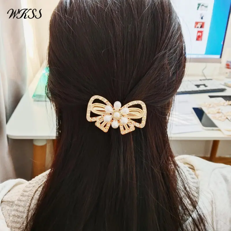 Set 10 kẹp tóc ngọc trai Rhinestone, Thời trang nữ, Kẹp tóc bóng mượt, Thiết kế đơn giản, Kẹp tóc mái kim tuyiến, Clip giá trị cao,kẹp tóc đá， Kẹp tóc mái kim loại，Set Kẹp tóc nữ, Kẹp tóc nữ,Dát kim cương giả，Kẹp tóc xinh，kẹp tóc đá，kẹp tóc càng cua，Women 7
