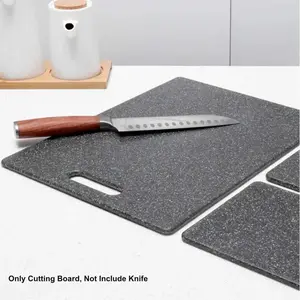Talenan Pemotong Dapur 2 Sisi Imitation Marble Texture PP Cutting Board Anti Noda Jamur