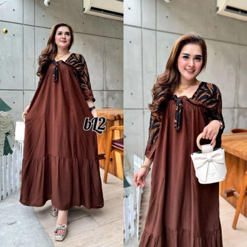Dress Fuji Busui Jumbo Ld120 Pb130 Motif Kekinian