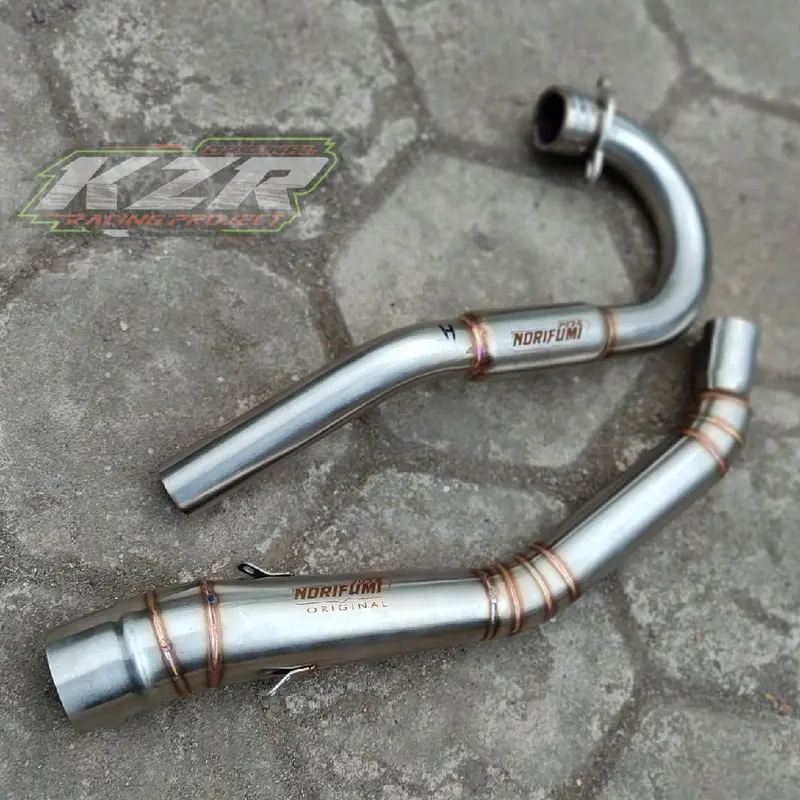 Leher knalpot pipa header knalpot inlet 50 pemasangan pnp klx 150 crf 150l dtracker wr 155 Motorcycle 3