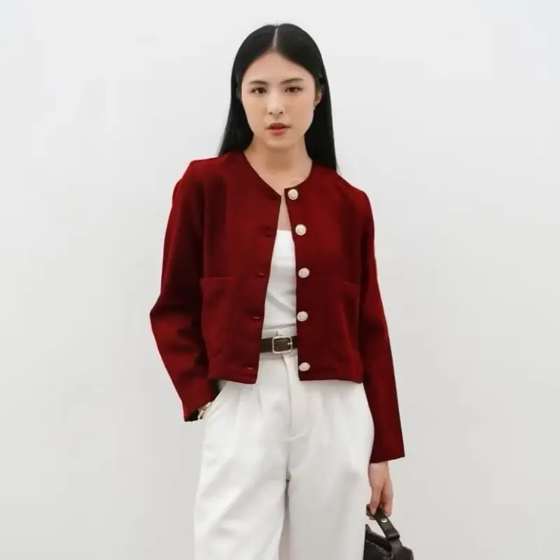 Fuji blazer outer wanita lengan panjang 3