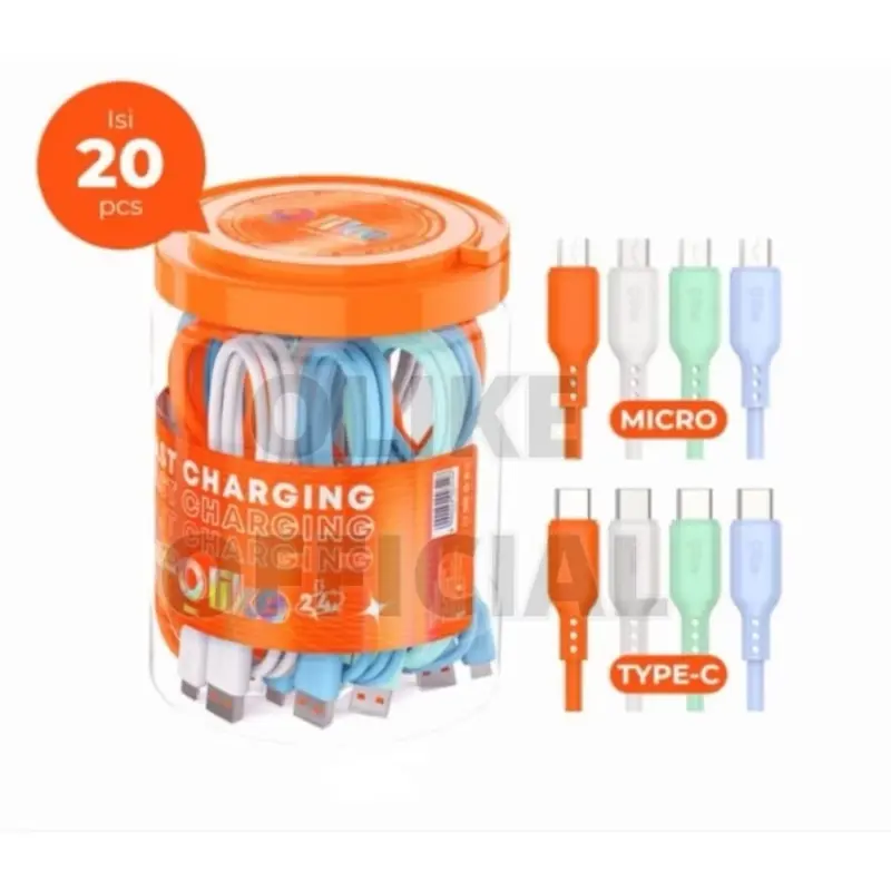 Kabel Data O Like (Satuan) Type-C 2.4A Fast Charging Original 1M 0