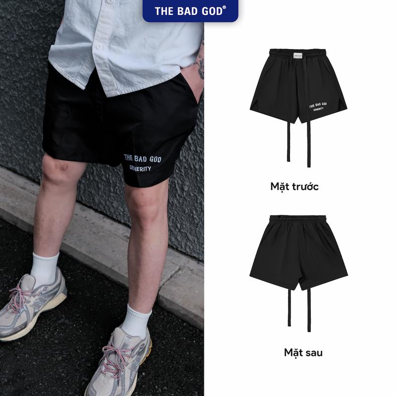  Quần short The Bad God  Alpha Drift - Chất liệu gió mềm mịn kháng nước nhẹ logo thêu tỉ mỉ form short thời trang hiện đại 