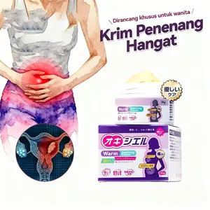 Cream Hangat Menenangkan, Pereda Nyeri Haid, Nyaman Digunakan, Meredakan Nyeri Hiad, Membantu Siklus Haid tidak Teratur Kemasan Praktis 30g