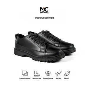MJC Indonesia Sepatu Docmark Oxford Formal Pria Full Hitam Sepatu Pantofel Cowok Keren 36-45 Shoes Kerja docmart  cowok