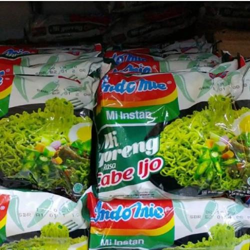 Indomie cabe ijo isi 5 pcs Hijau Pedas Instan Makanan 2