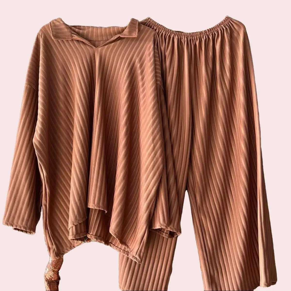 BB 90-135 KG Setelan Knit Bigsize Jumbo JUWITA Wanita dengan LD 150 Melar dan Bahan Knit - Celana, Kulot Oversize