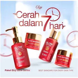 Elcy Glow Whitening BPOM Paket Lengkap Skincare Mencerahkan Wajah Glowing Bercahaya