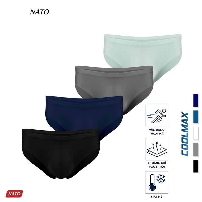  COMBO Quần Lót Nam SILK Vải Lụa Băng Tự Nhiên Thun Lạnh Cao Cấp Màu Đen Trơn Mát Thoáng Co Giãn Xì Lip Sì NATO Boxer Sịp Quần Boxer 