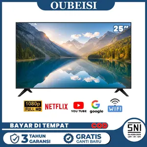 OUBEISI TV Smart TV Digital 21/2224 Inch LED Android 11.0 FHD Televisi TCLG-S43D Garansi 1 & 3 Tahun Resolusi 1920x1080 HDMI USB 2 Speaker Internal