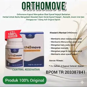 Ortomove Asli Herbal Bantu Atasi Nyeri Sendi Asam Urat Rematik Original BPOM