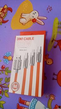 Product Review of Kabel data PS-07 3 IN 1 Fast Charging PD 120W cable charger TYPE C LIGHTNING MICRO multifungsi from 🏵**️ 0