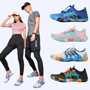 （Ini  siap stok）Sepatu Air Pria dan Wanita Sepatu Barefoot Bernapas Cepat Kering Sepatu Olahraga Luar Ruangan Air Pantai Sungai Renang Panjat Tebing Sandal Pinggang Tinggi Luar Ruangan Air