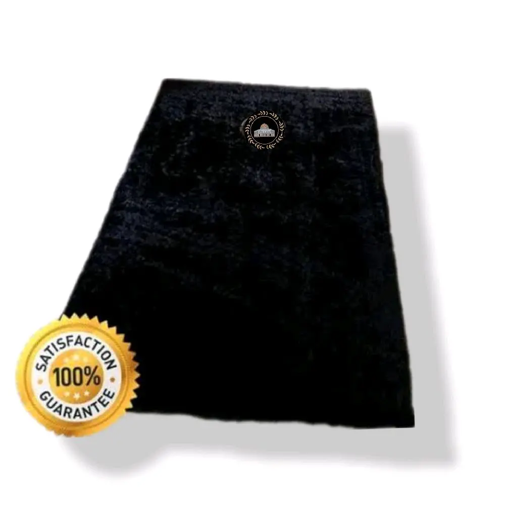 sejadah bulu rasfur menarik dan elegan harga terjangkau bhs royal classic Muslim Tebal Sajadah Turki Nyaman Motif Hitam Lembut