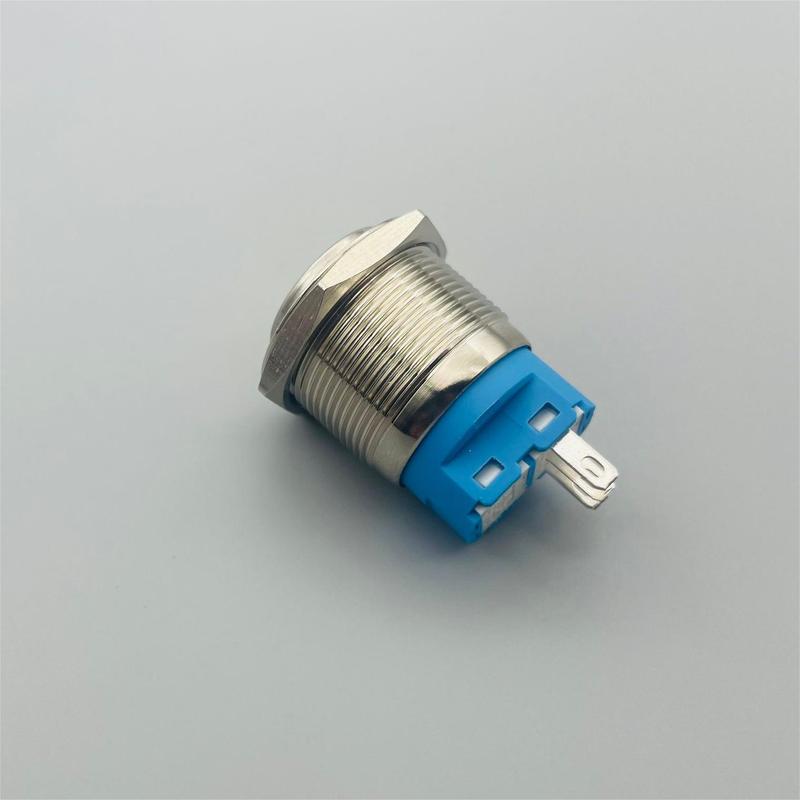 Product Introduction of Button switch 22MM no light high head self-locking reset IP65 current 3A-5A start switch 0