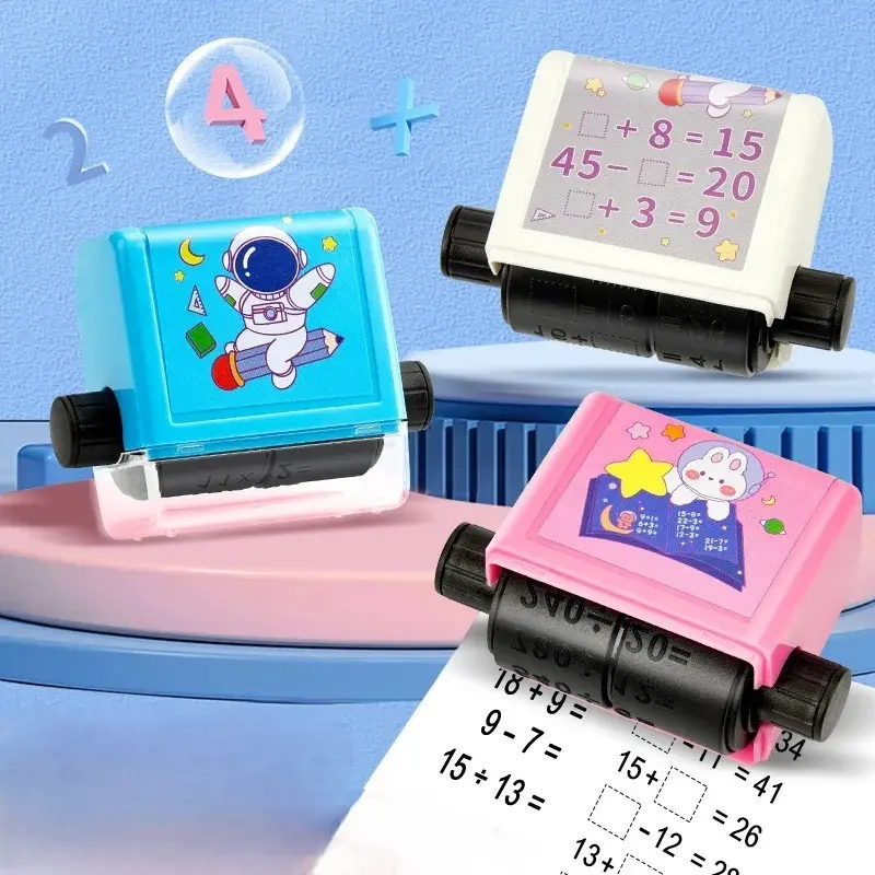Alat Edukasi Roller Stamp Soal Matematika Stempel Anak Belajar Menghitung / Alat Belajar Berhitung Toys 3