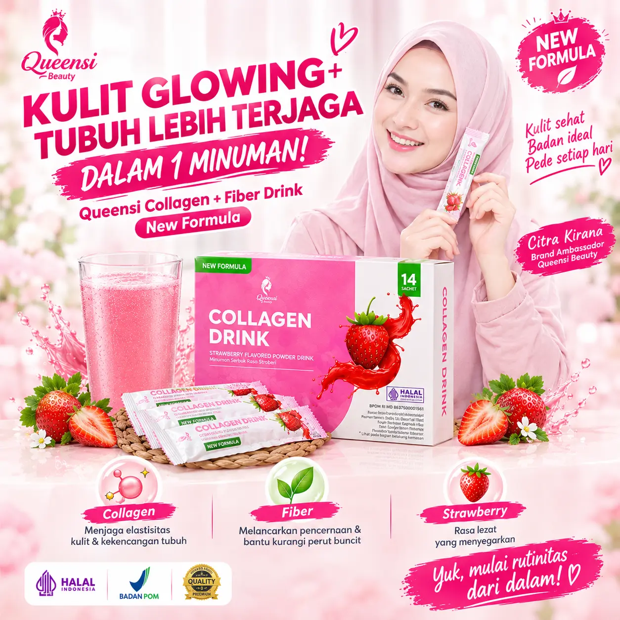 (28 SACHET) PROMO BEST SELLER COLAGEN QUEENSI COLAGEN DRINK (NEW ...