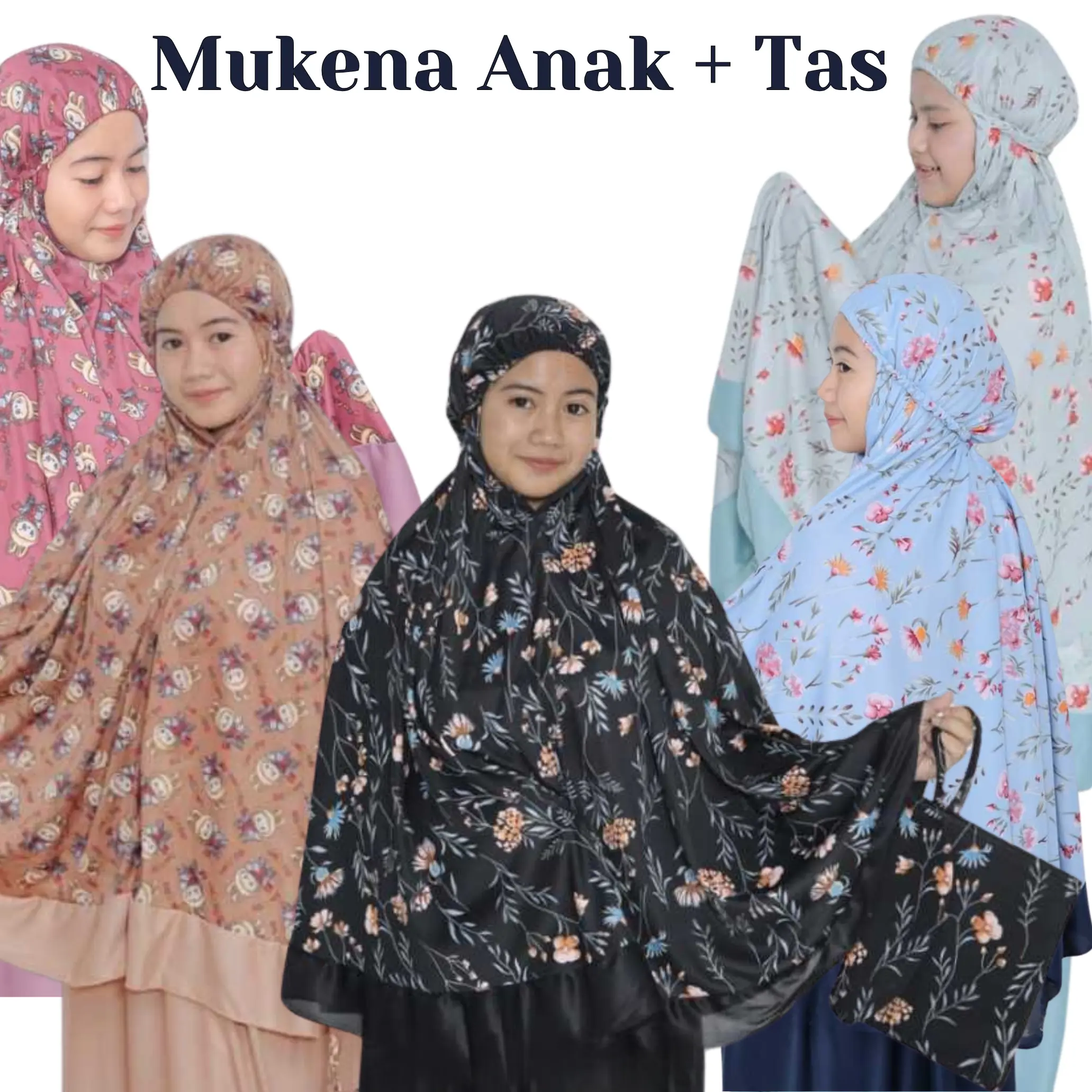 Mukena Anak Perempuan - Mukena Labubu Anak - Mukena anak tanggung 8-16 Tahun