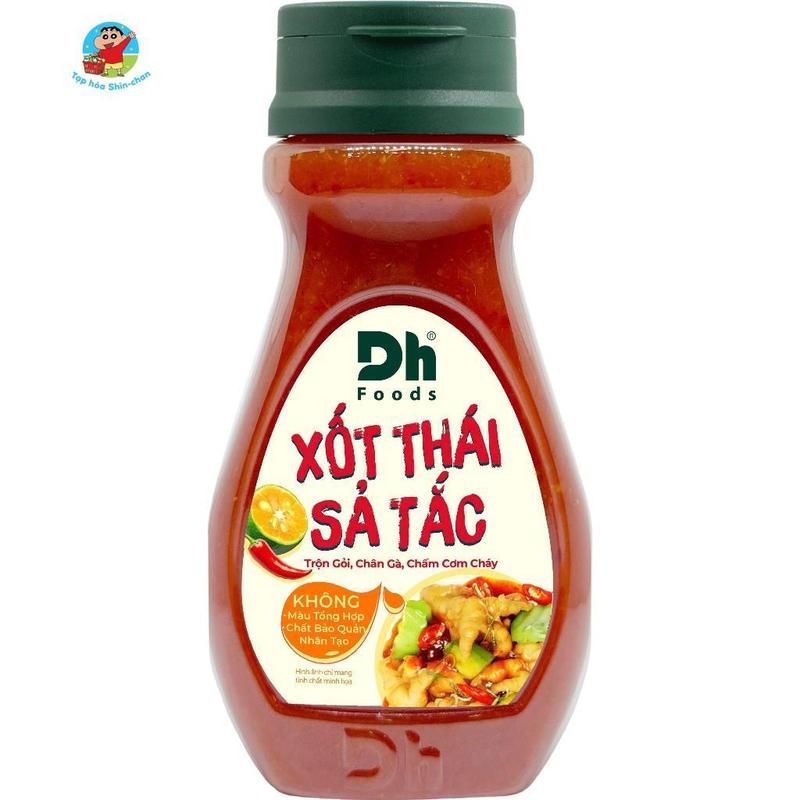 Combo 02 Xốt Thái sả tắc Dh Foods gia vị làm món xốt Thái chân gà, hải sản, cá chiên, chấm gỏi Thái lọ 200gr