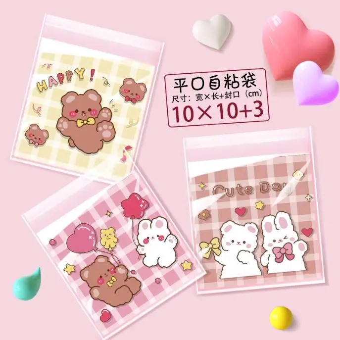 100pcs plastik cookies 10x 10cm / plastik opp seal