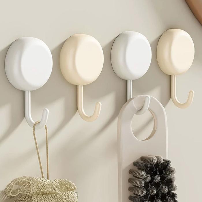 Gambar Multifunction Sticky Wall Hook 4pcs / Gantungan Tempel Dinding Putih H580 dari 99kHome Kab. Tangerang Tokopedia