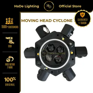 Moving Head Laser Six Bee Eye RGBW LED - Lampu Roda Gila LED Cyclone