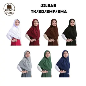 Kerudung Putih Anak | Kerudung Serut Tutup | Kerudung Sekolah | Jilbab Sekolah Muslim | Kerudung Instan | Kerudung Serut Pinggir Ecer Grosir Nyaman Bergo Pita