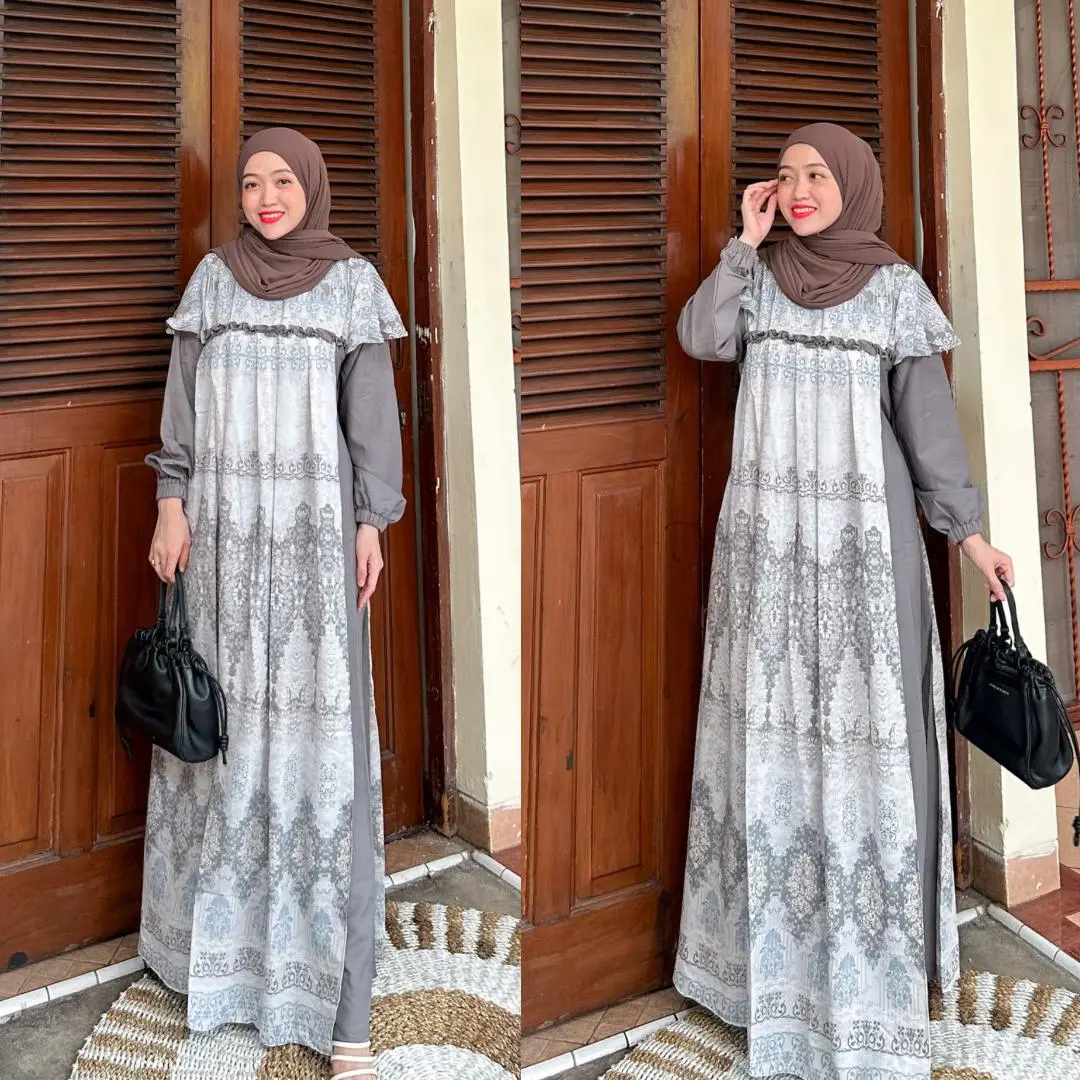 Joley Cloth - Terlaris Elena Nara Dress Otfit Kondangan Elegant Bridesmiad Katun Lionel Richie Allsize Gamis Terbaru Kondangan Baju Mewah dan Pesta Muslim Wanita Lembut Wudhu Katun Panjang Maxi Crinkle Midi