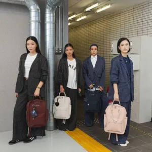 ⁠Merche Tas Wanita Backpack Bree Maxi Black Label