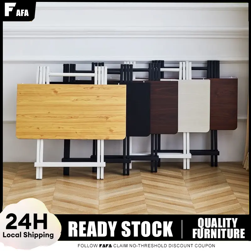 【FAFA】Folding Table Foldable Home Eating Computer Dining Desk Field Light Weight Potable Eat Dinner Stall Meja Lipat