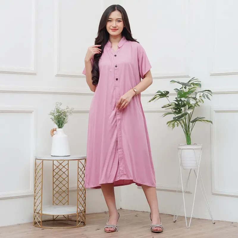 Daster Polos Rayon Twill Premium Dater Virall HomeDress Jumbo Terbaru 3