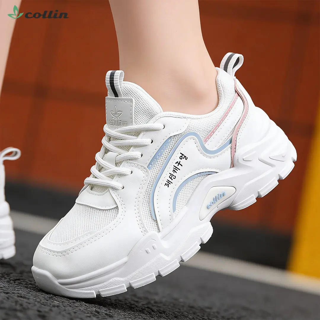 COLLIN Sepatu Putih Anak & Remaja Model Korea – Sneakers Chunky Fashion (32-36) RH561-T