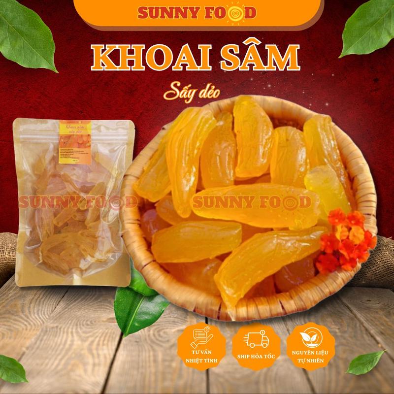  Khoai sâm sấy dẻo ngọt thanh túi 250gr-500gr SUNNY FOOD - Ăn Vặt Thả Ga 