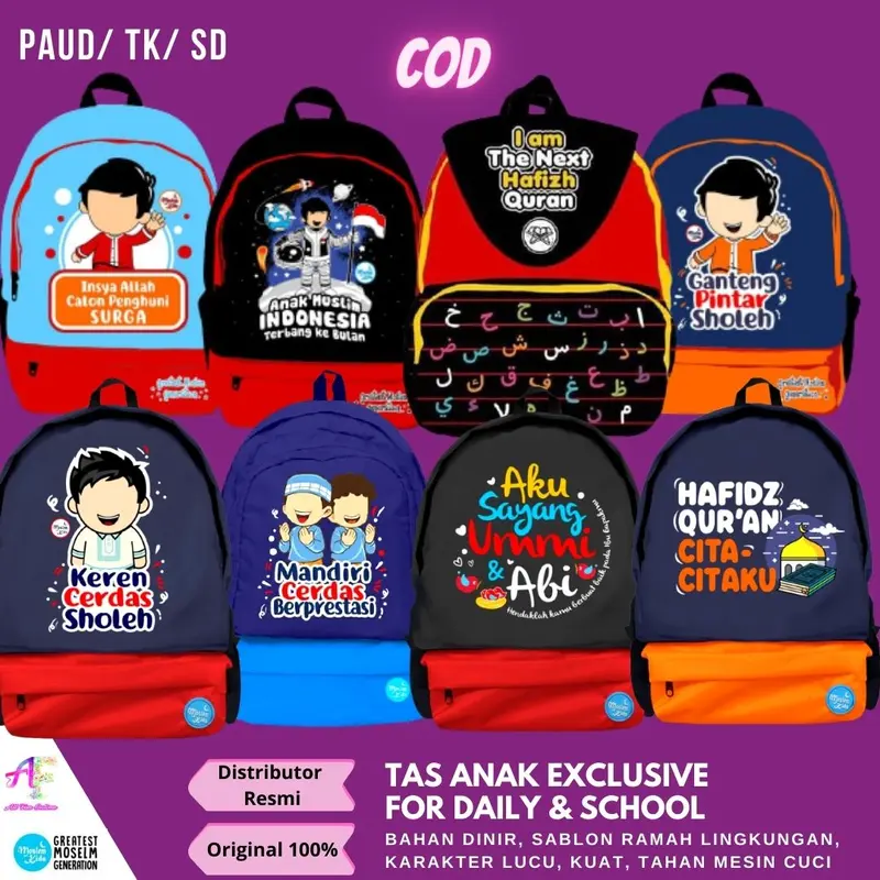 tas anak laki laki TK tas sekolah anak laki laki PAUD TK tas anak muslim laki laki 0