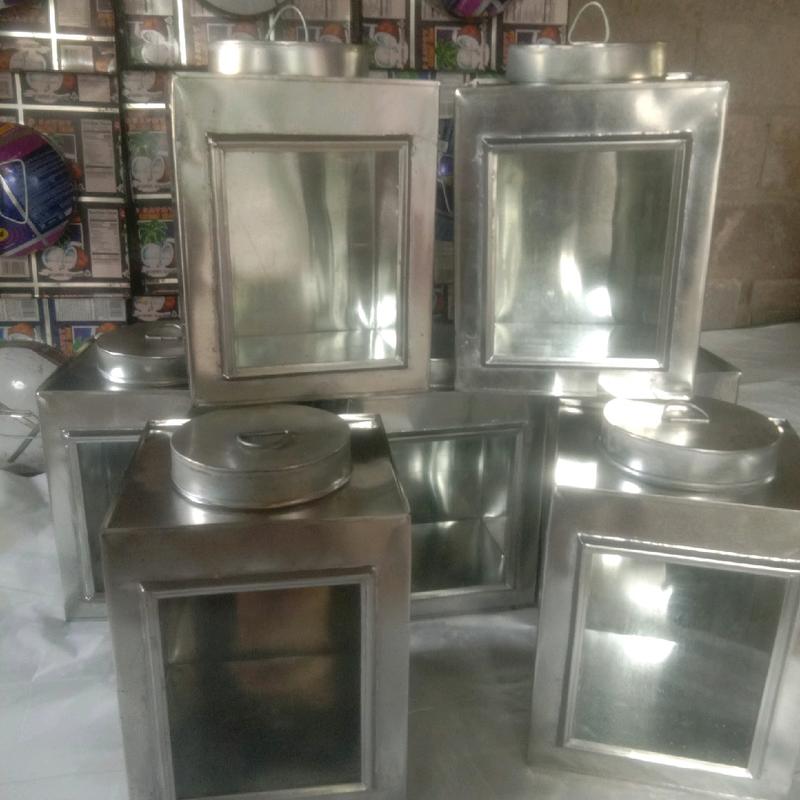 Toples Kaleng Kerupuk Jadul Ukuran Besar Kaca 35x25 cm - 6