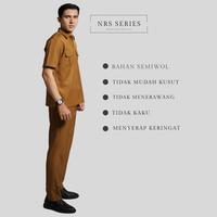 Gambar NRS Series - Seragam Pemda Pria Baju PDH Khaki Pegawai Negeri Guru PNS - SET KAHKI PRIA, S dari NRS Series_NEW Kab. Tasikmalaya 5 Tokopedia