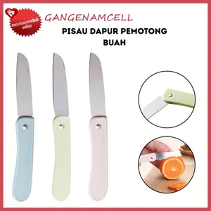 Pisau Dapur Buah Lipat Mini Alat Pengupas Pemotong Sayuran Stainless