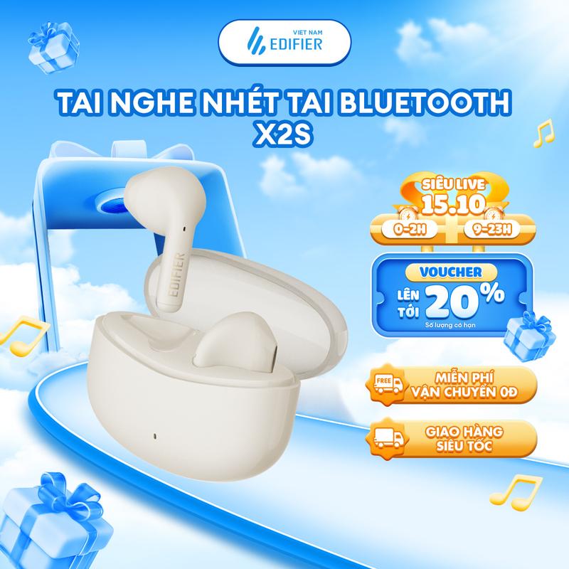 Tai Nghe Bluetooth Nhét Tai EDIFIER X2S/W110T | Khử Tiếng Ồn Môi Trường | Thời Gian Sử Dụng Đến 26H | Bảo Hành 15 Tháng