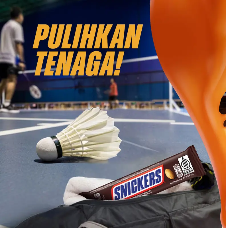 SNICKERS Peanut Original 51g - Cemilan - Coklat - Caramel 1