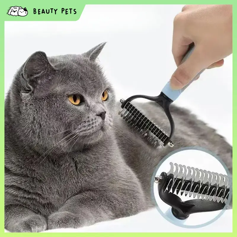 BP-040103 Perawatan Bulu Anjing & Kucing, Sisir Hewan Grooming Brush, Trimmer & Knife, Alat Cukur dan Hair Remover untuk Kucing & Anjing