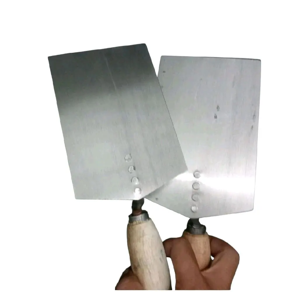 Paket Hemat 2Pcs Sendok Semen Galur Asli Bentuk Kotak Ukuran 15cm untuk Proyek Konstruksi dan Renovasi