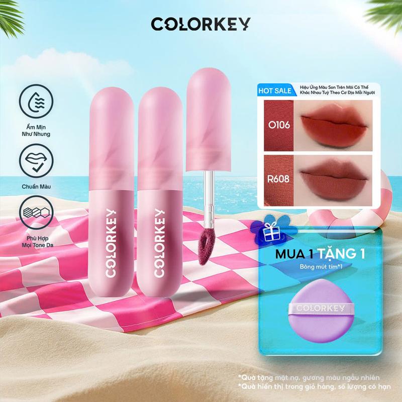 [Exclusive Livestream] COMBO 2 SON bùn mousse COLORKEY với lớp nhung finish trendy tạo cảm giác quyến rũ 2g/son x2