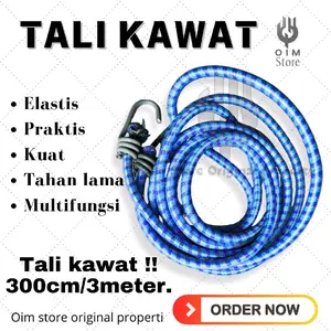 Tali Bagasi Motor Elastis 3M- 8mm Anti Karat