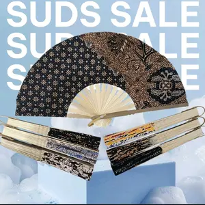 Souvenir Kipas Batik Khas Solo Size Jumbo