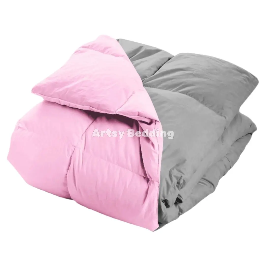 Bed Cover Only Polos Kombinasi Dua Warna | Selimut Tebal Tanpa Sprei Ukuran 90x200 100x200 120x200 160x200 Sarung