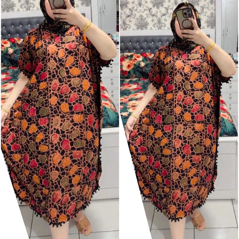 Daster Lowo midi Pom pom terbaru 2