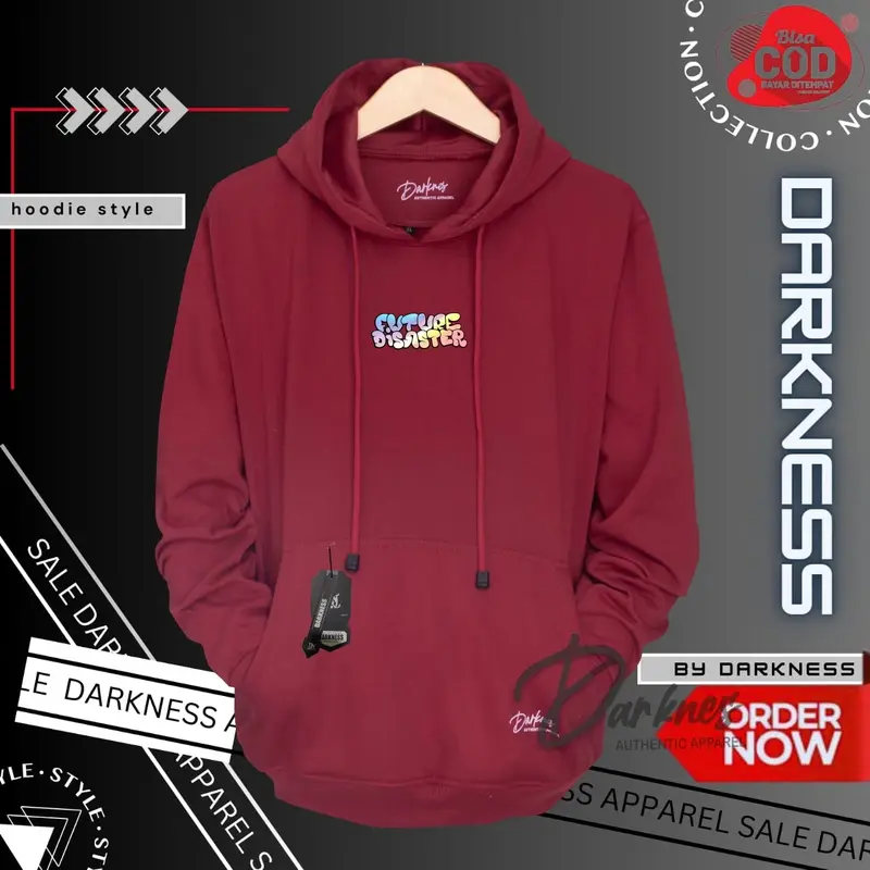 sweater hoodie darkness warna abu tua original premium suiter keren terlaris sablon simple hologram murah hight quality hodie trend pullover model korean style big size jumbo m l xl xxl jumper panjang tangan bahan tebal cotton fleece gramasi 280 bisa cod 4