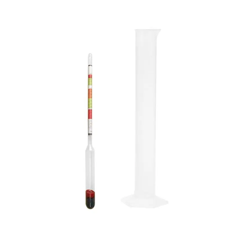 Alcohol Tester Pengukur Kadar Alkohol + Gelas Ukur Tabung 250 ML 8
