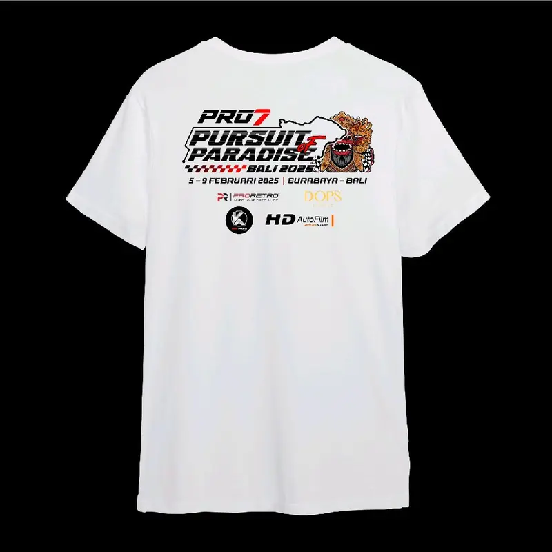 Kaos Pro7 Road To Bali - Pursuit Paradise Bali 2025 Sponsor 4